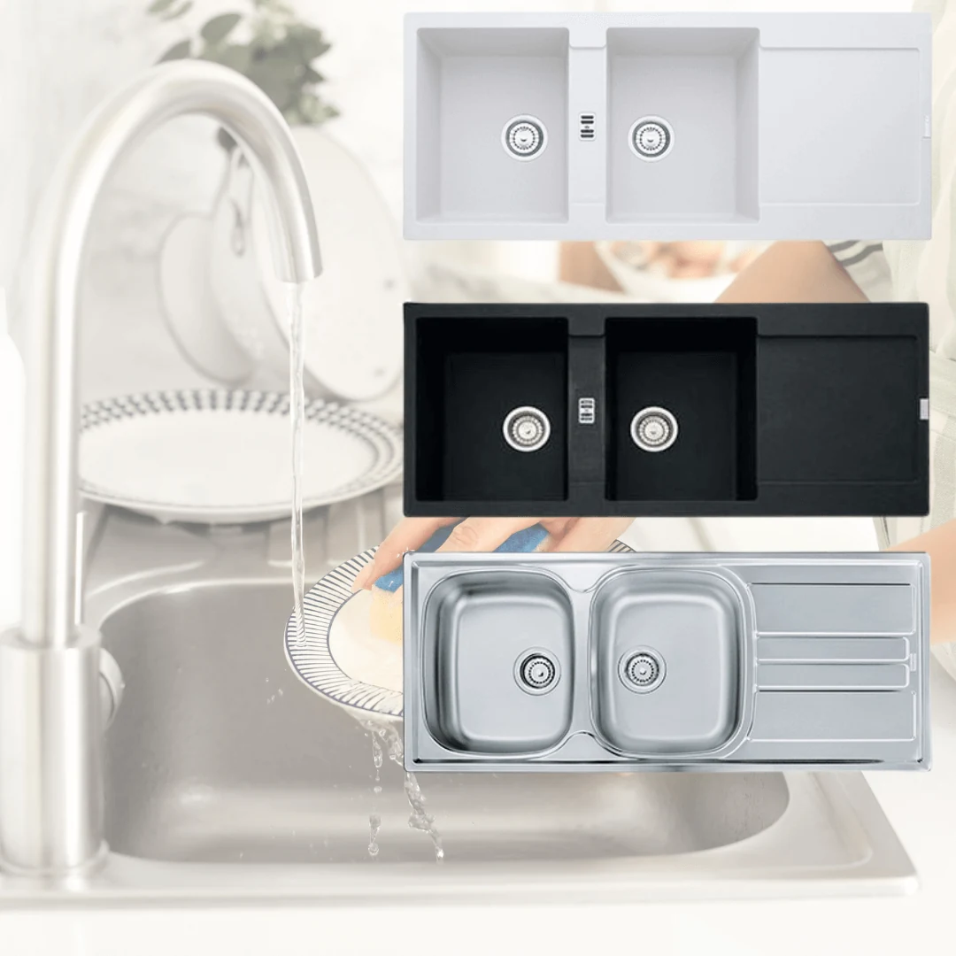 Kitchen sinks on display at PPF Hermanus